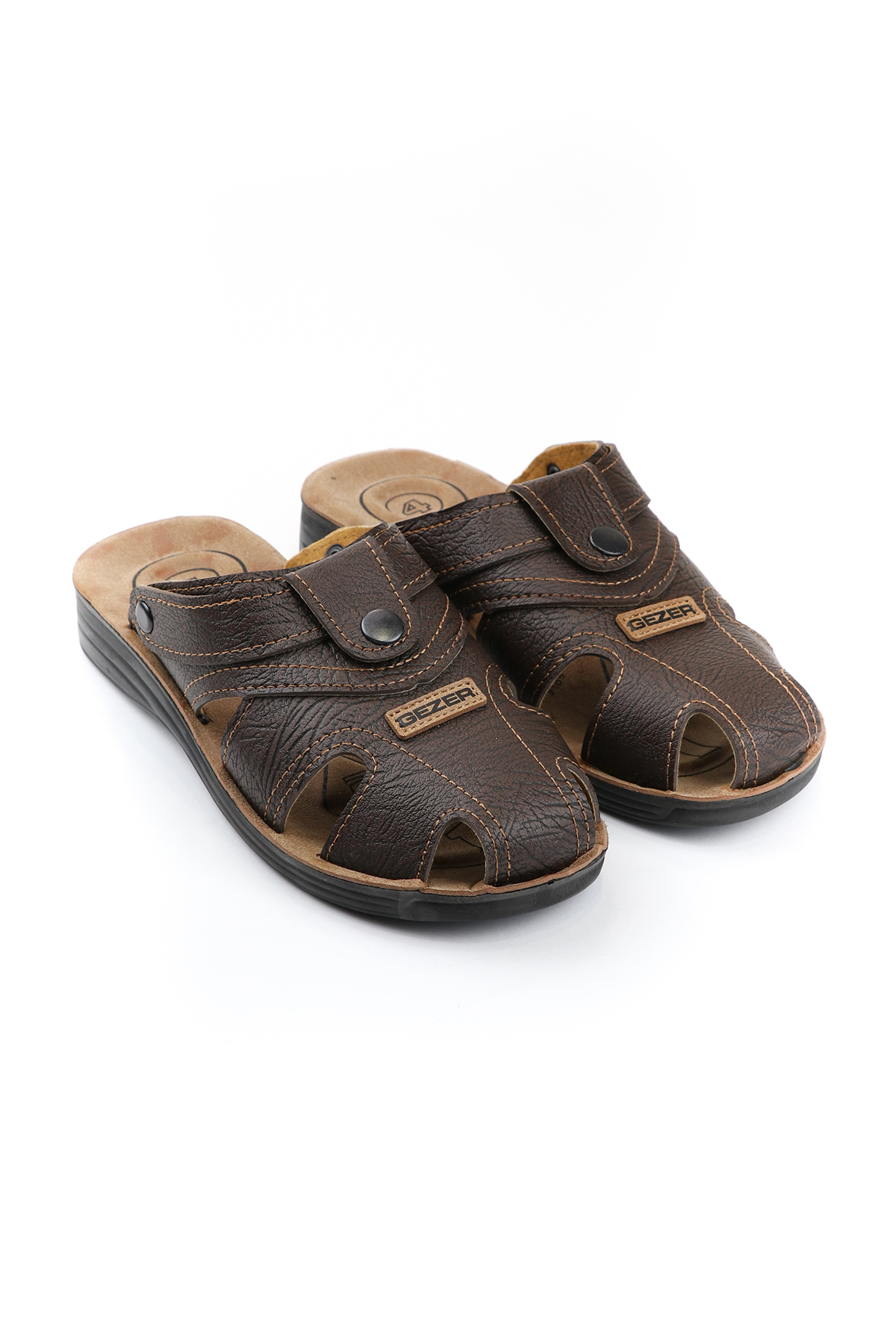 GEZER Yazlık Erkek Çıtçıtlı Ayarlanabilir Terlik-Sandalet görsel 2