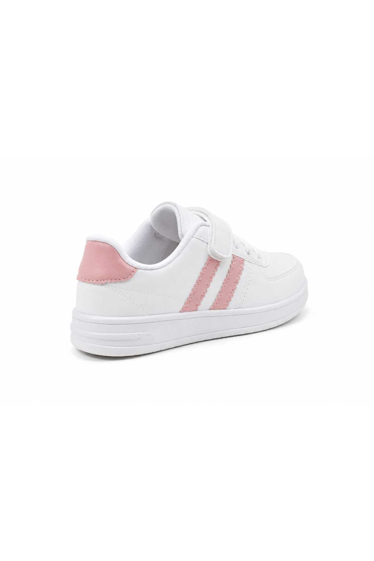 GAK RUN Unisex Cırtlı Rahat Günlük BEYAZ PUDRE Sneaker Spor Ayakkabı 002000 görsel 4