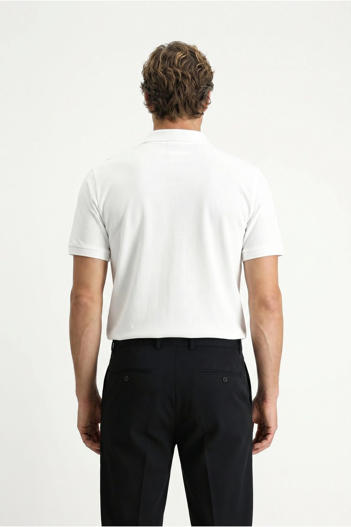 Kiğılı Polo Yaka Regular Fit Nakışlı Pamuk Tişört görsel 4