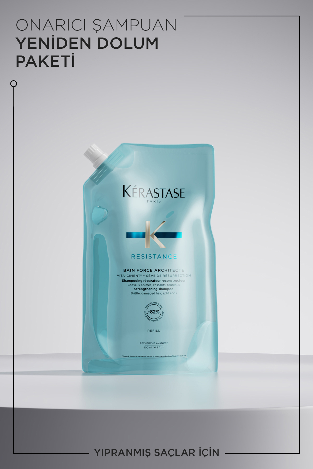 Resistance Bain Force Architecte Zayıf Ve Yıpranmış Saçlar Için Onarıcı Şampuan 500ml — E3838902 — تصویر 4 از 9