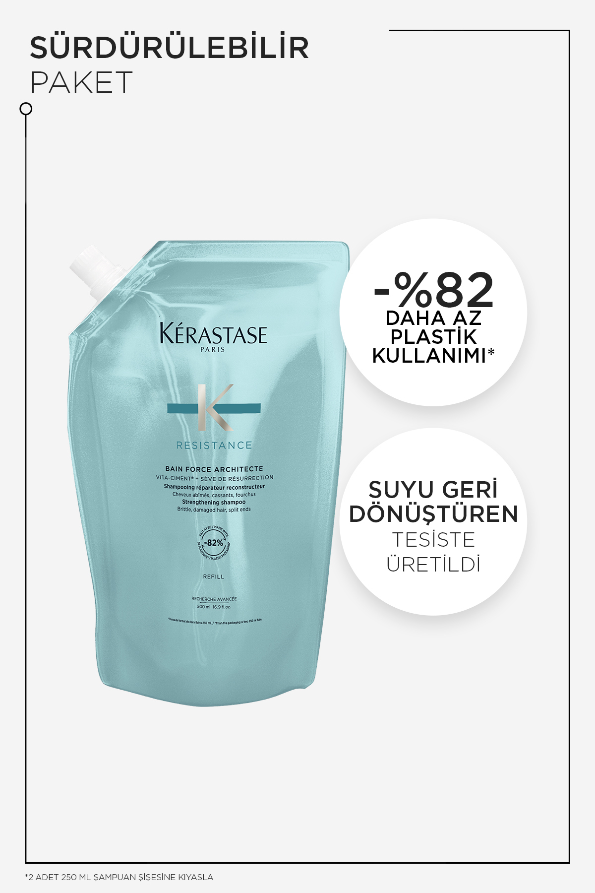 Resistance Bain Force Architecte Zayıf Ve Yıpranmış Saçlar Için Onarıcı Şampuan 500ml — E3838902 — تصویر 7 از 9