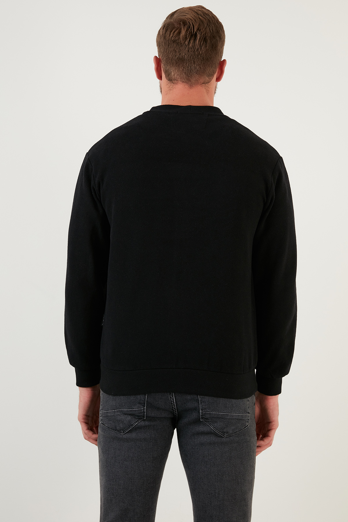 Buratti Pamuklu Regular Fit Düğmeli V Yaka Hırka Erkek HIRKA 456205 görsel 6
