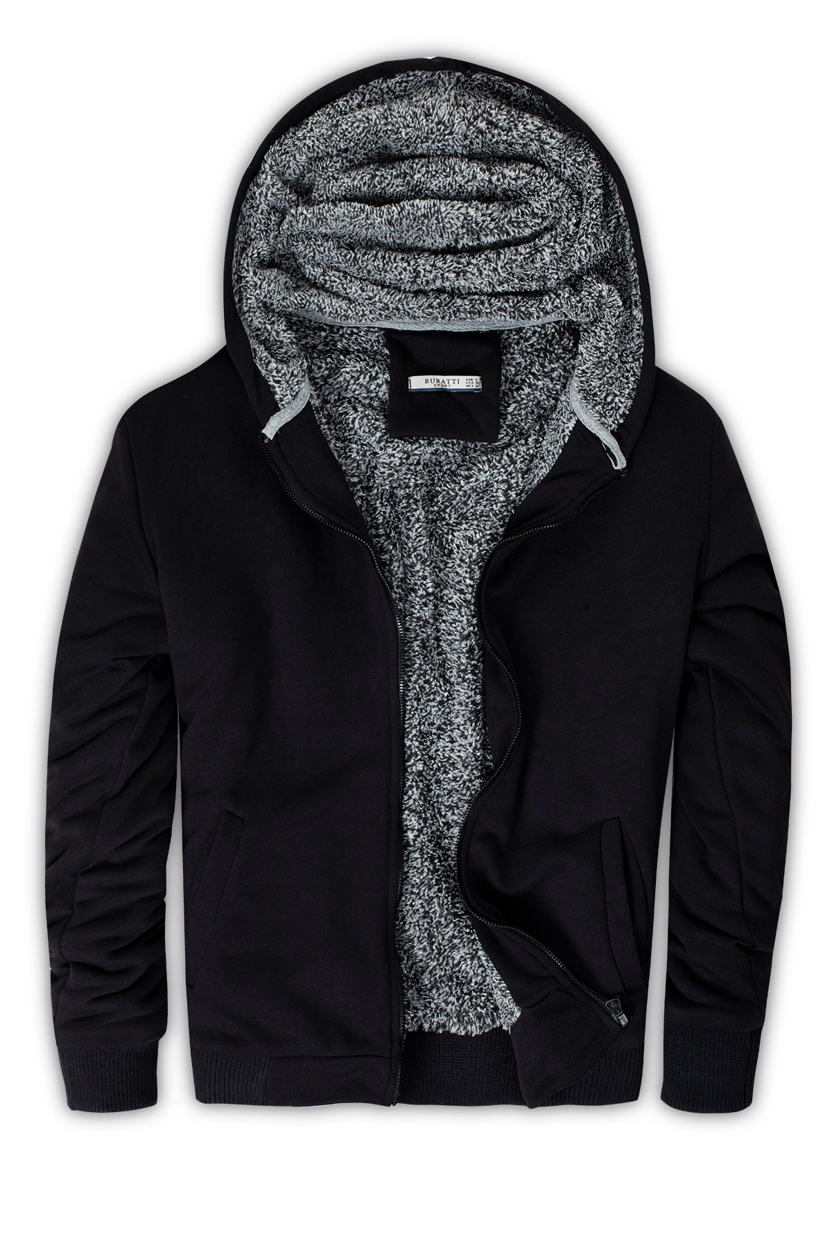 Buratti Erkek Içi Kürklü Kapüşonlu Slim Fit Sweat 575708