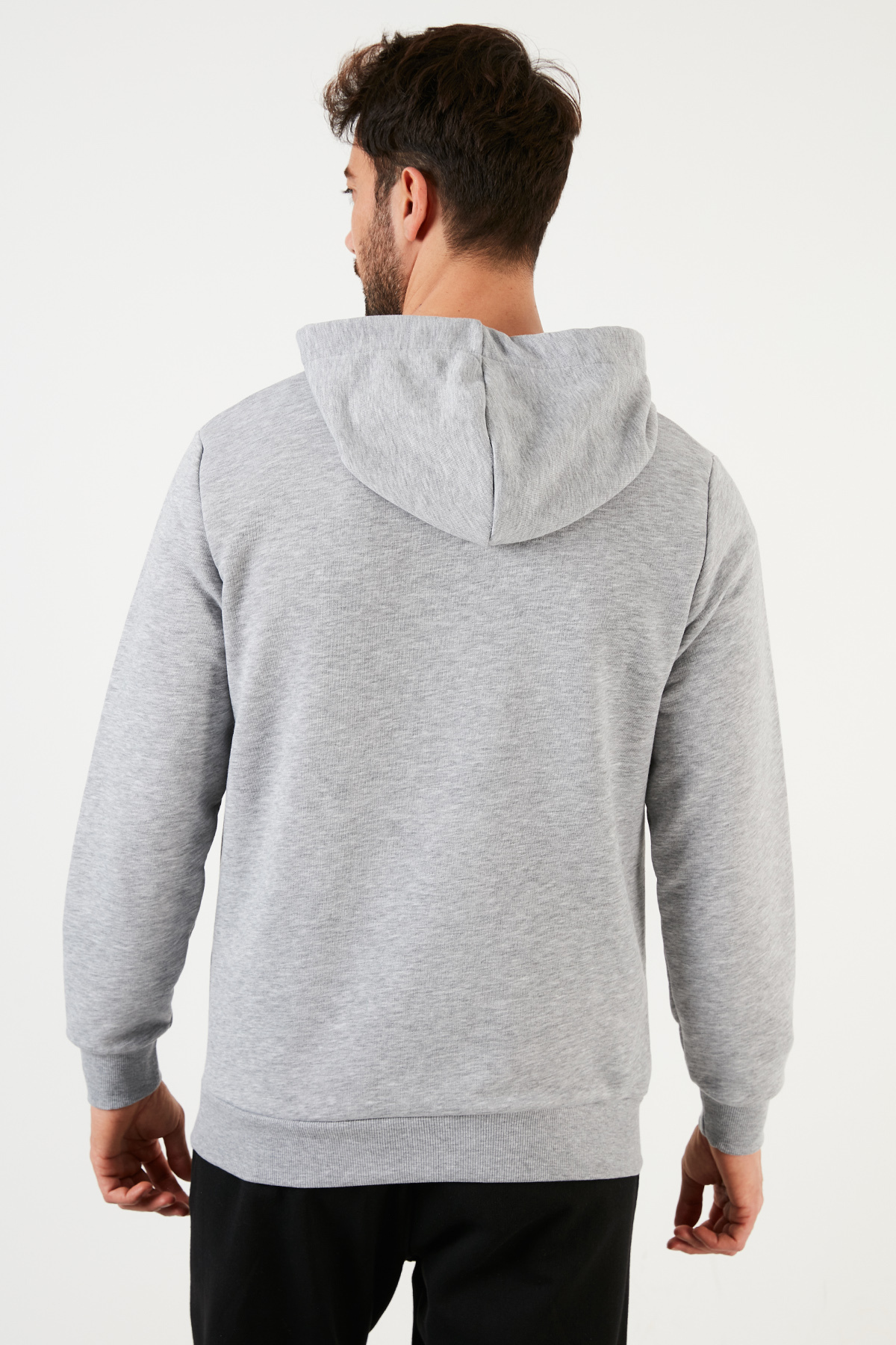 Buratti Pamuklu Kapüşonlu Kanguru Cepli Sweat Erkek Sweat 5905240 görsel 5