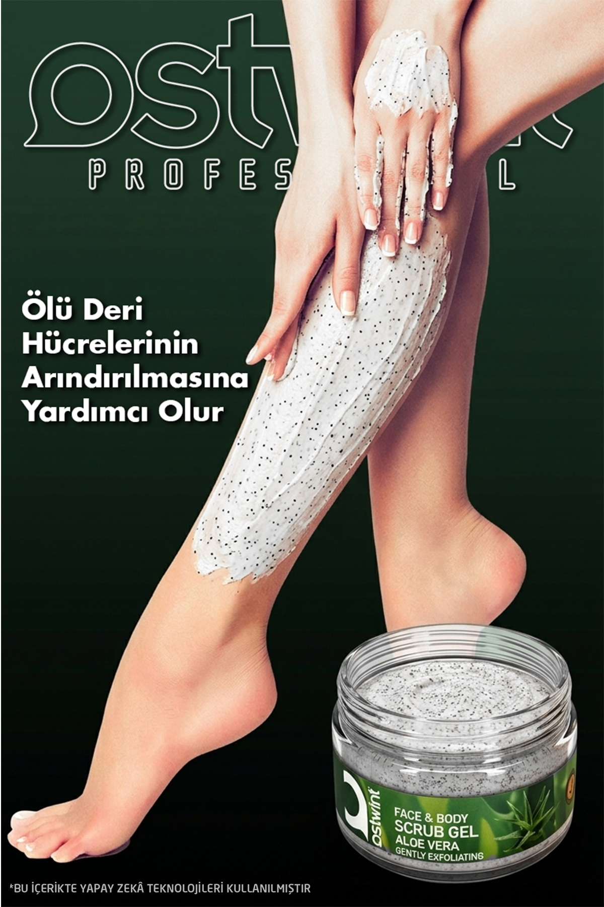 Scrub Jel Aloe Vera Özlü Yüz Ve Vücut Peelingi 300 ml — 8682943403319 — تصویر 3 از 7