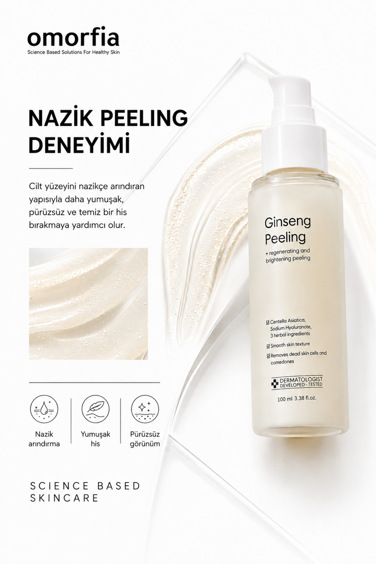 Kırmızı Kore Ginseng Özlü Anında Ölü Derilerden Arındıran, Yenileyici Aydınlatıcı Peeling 100 ml — 8683498414294 — تصویر 5 از 9