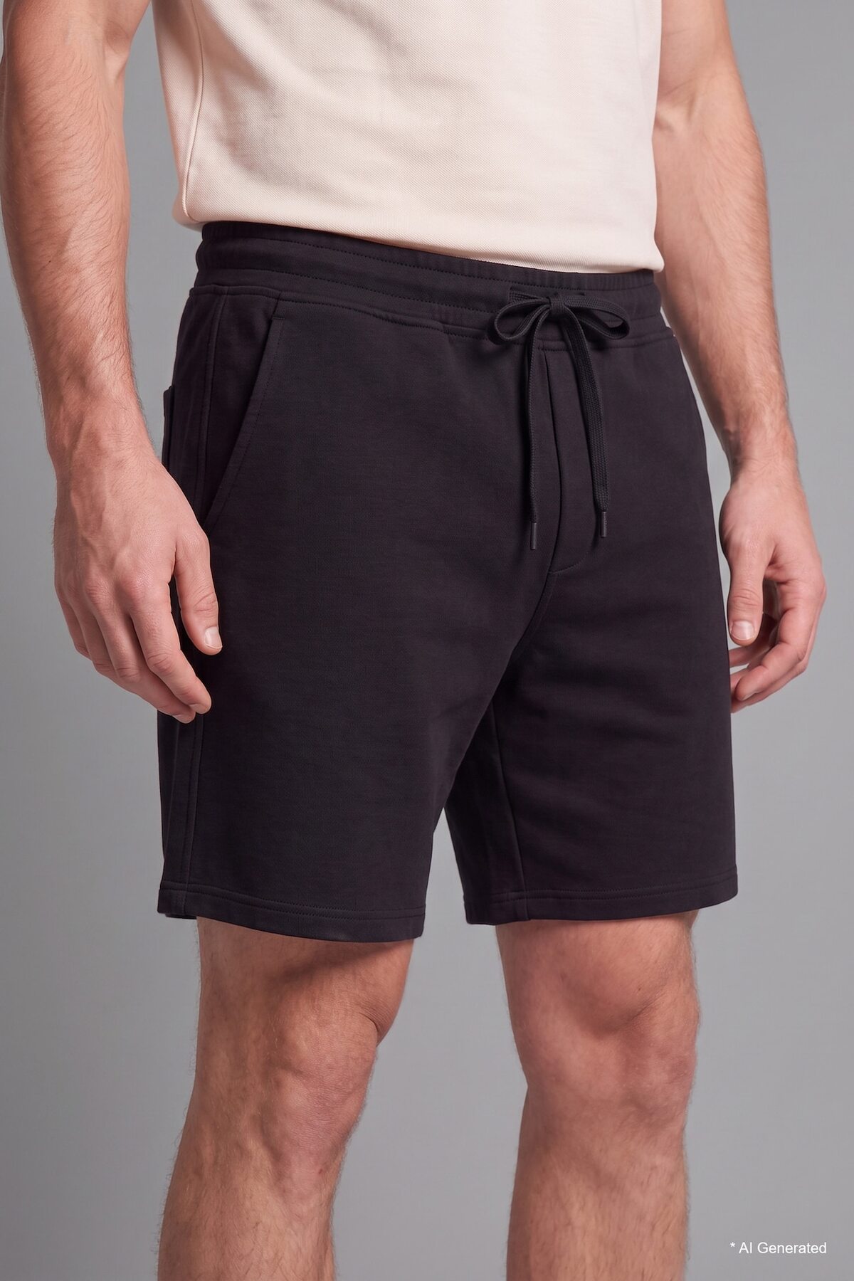DeFacto Regular Fit Düz Paça Siyah Şort I1296AX26SM görsel 6