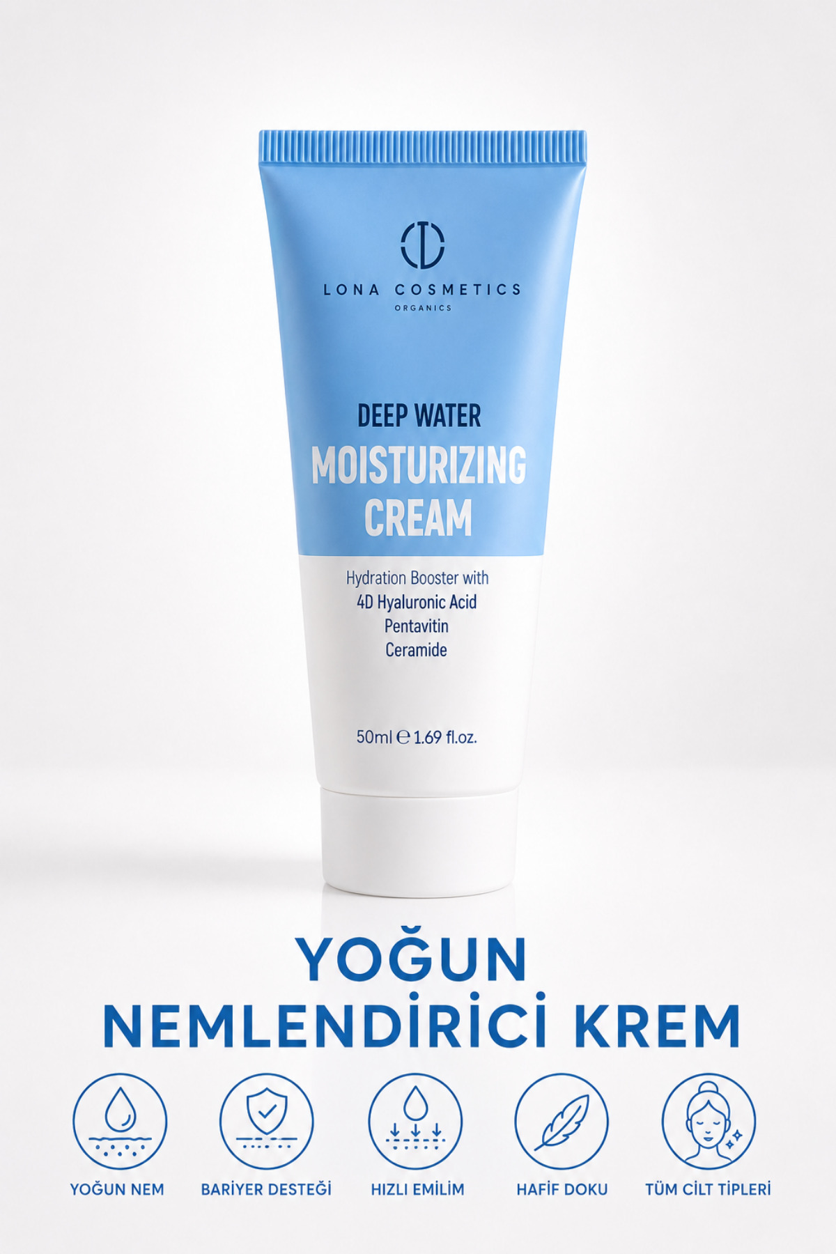 Leke Karşıtı Ve Nemlendirici Cilt Bakım Seti: Yoğun Nemlendirici Bakım Kremi & Ton Eşitleyici Pink Touch Güneş Kremi SPF 50 — LONA-009 — تصویر 3 از 8