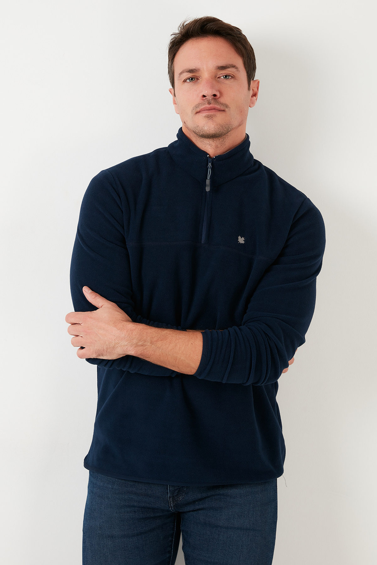 Buratti Slim Fit Anti-Pilling Tüylenme Yapmayan Bato Yaka Soğuk Geçirmez Şardonlu Polar Erkek POLAR görsel 4