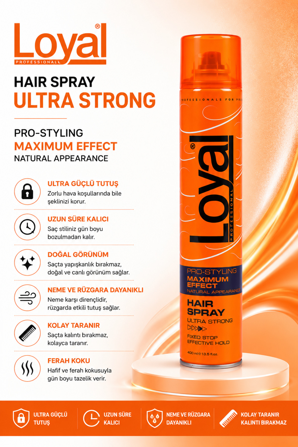 Loyal Turuncu Saç Spreyi 400 Ml — CLKSİP01