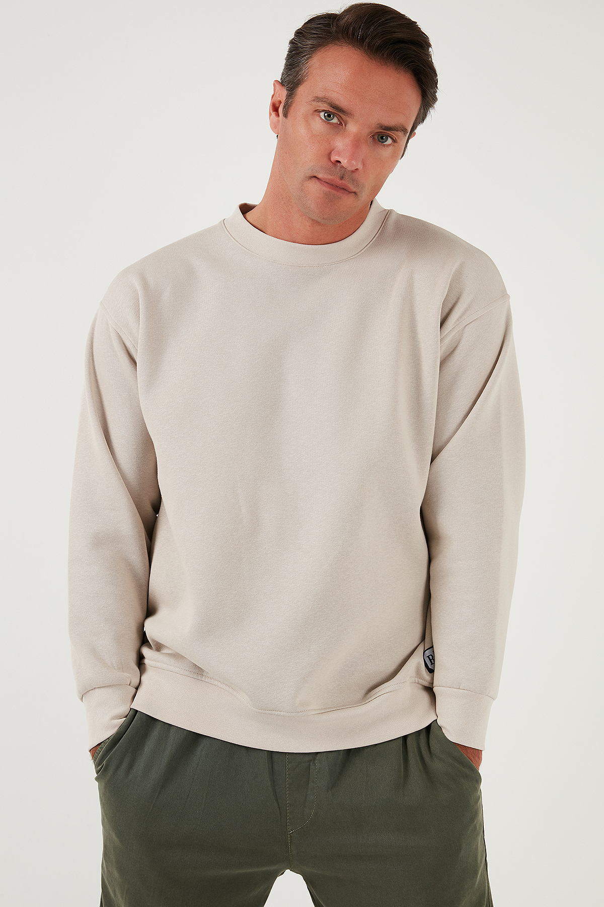 Buratti Regular Fit Bisiklet Yaka Pamuklu İçi Tüylü Yumuşak Şardonlu Sweat Erkek SWEAT 5905255 görsel 5