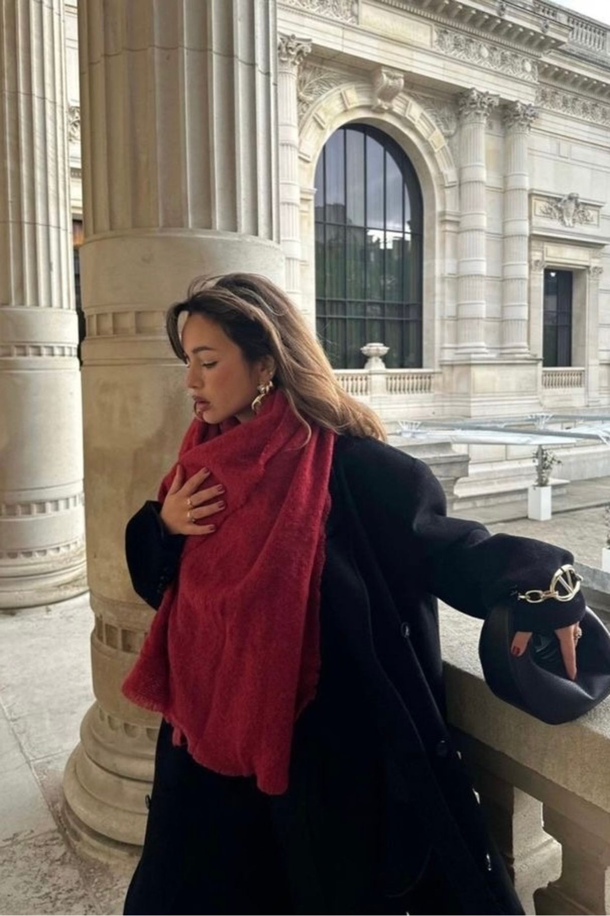 keisy Estela Atkı Yumuşak Dokulu Omuz Şalı(Püskülsüz) görsel 2