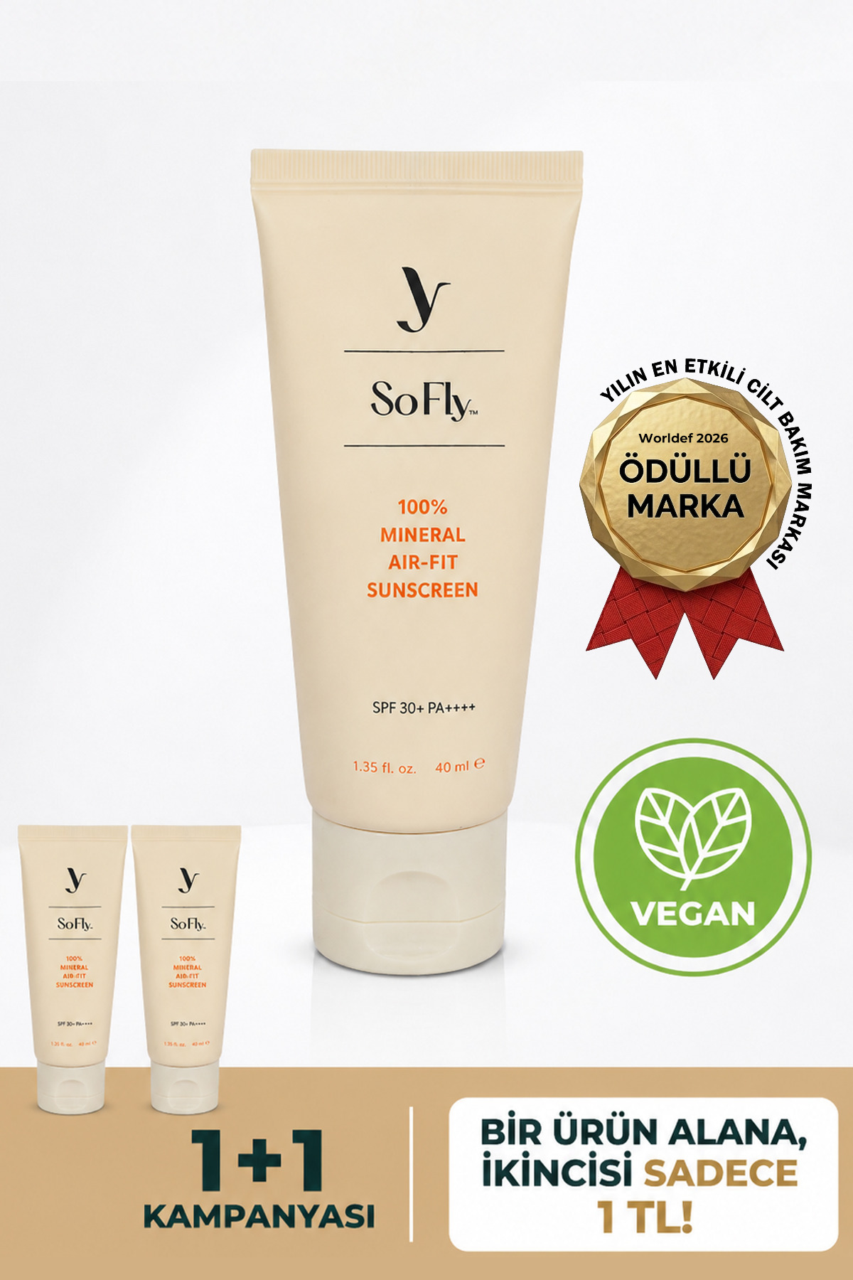 So Fly %100 Mineral Air-Fit Güneş Kremi SPF 30 PA++++