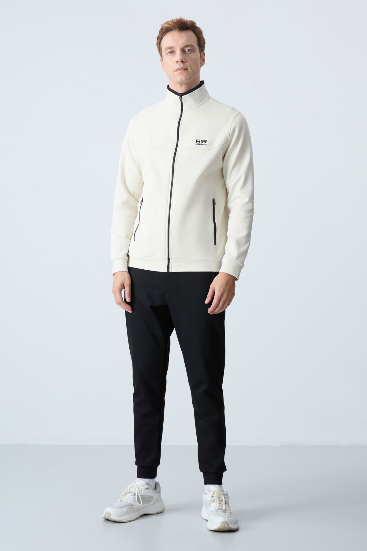 ست ورزشی مردانه Hugo Beige - Black Jogger - 85198 — رنگارنگ A11ER-85198