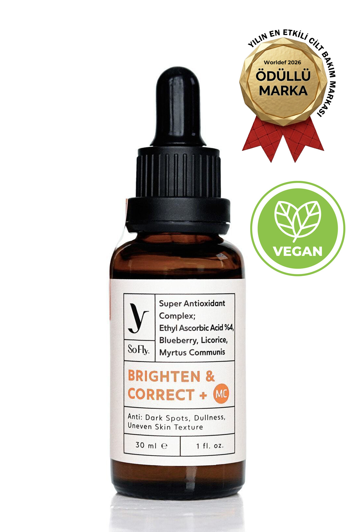 So Fly Brighten & Correct +mc Vitamin C Serumu 30ml — SFD04-01