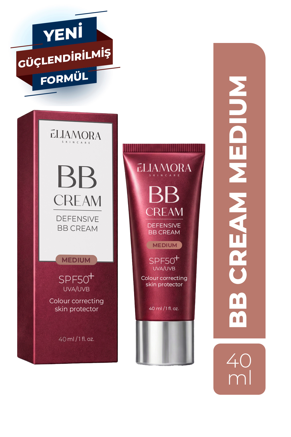 کرم بی بی +50 SPF با محافظت بالا و متوسط ​​— بژ bbcream0001