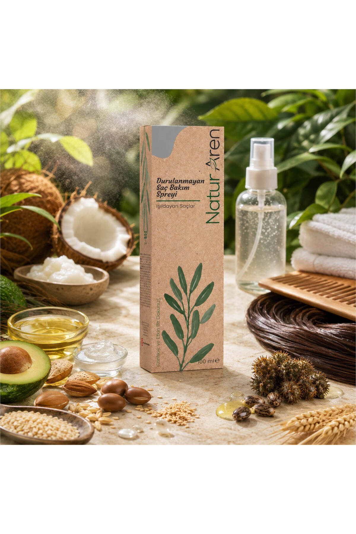 Durulanmayan Saç Bakım Spreyi - Kırılmalara ve Isıya Karşı Koruma 100 ML — 8682887518278 — تصویر 7 از 8