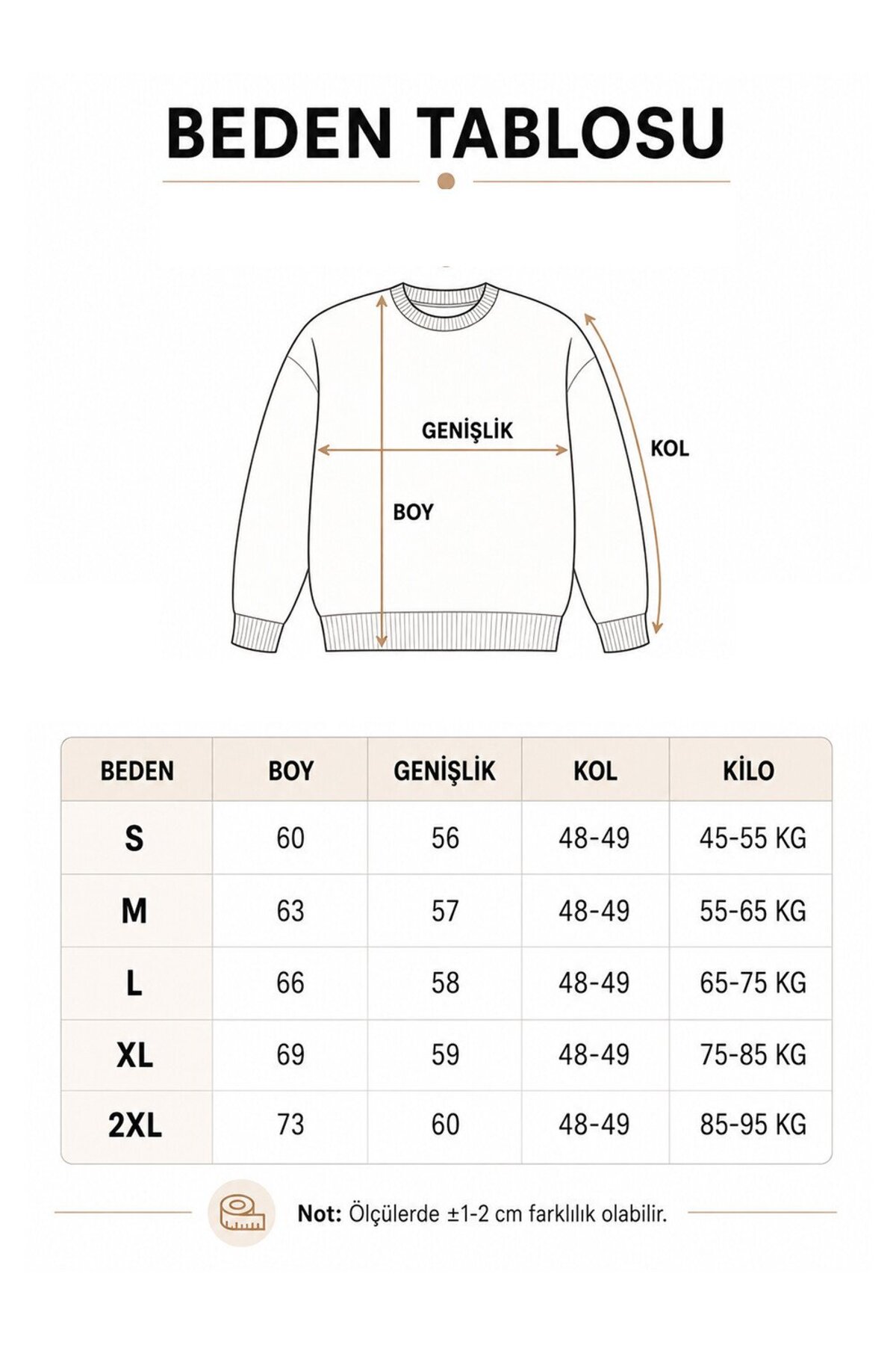Abruzzo Ekru Bisiklet Yaka Oversize Kadın Triko Kazak görsel 5