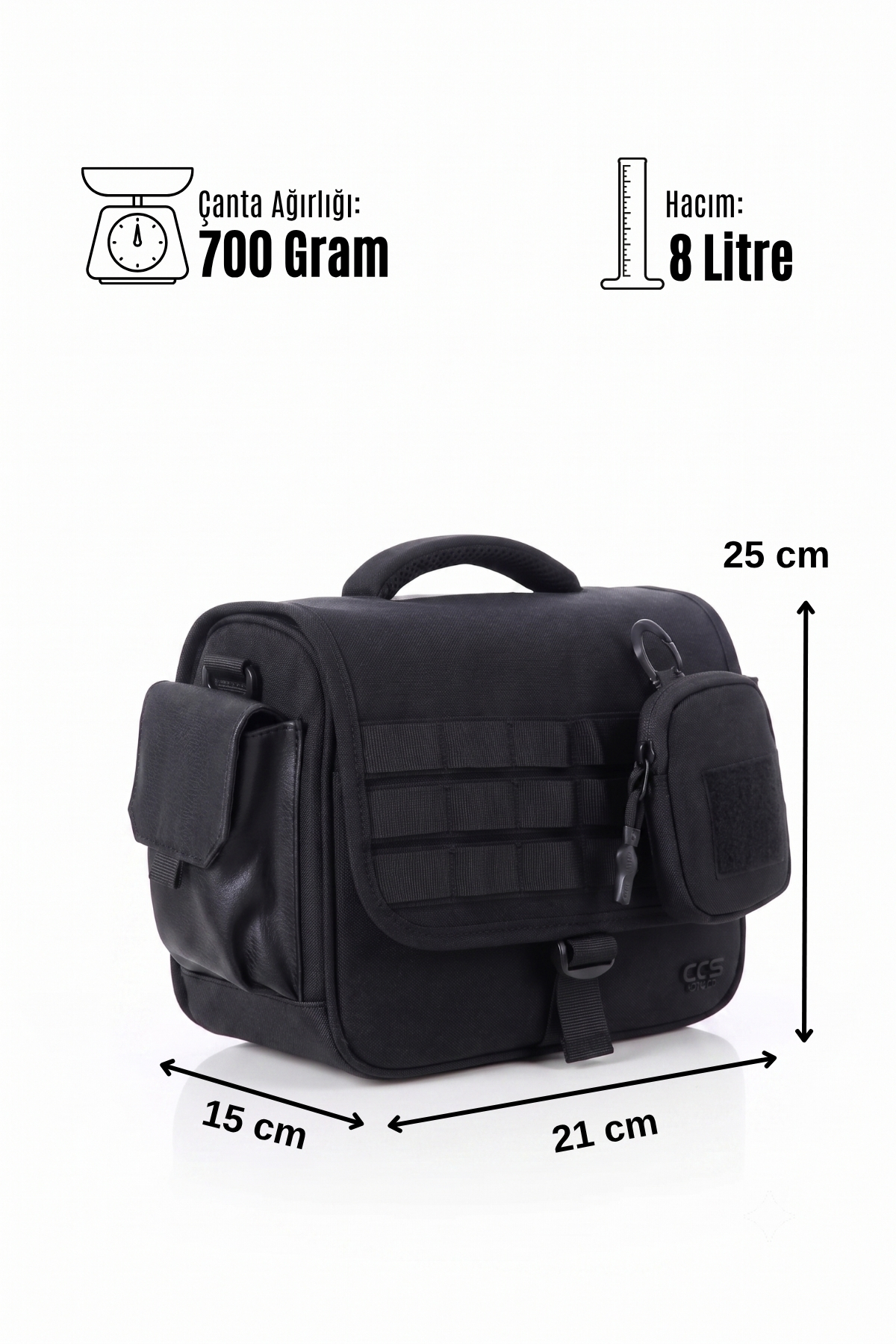 ÇÇS 51459 Omuz Askılı Fotoğraf Makinesi Çantası görsel 7