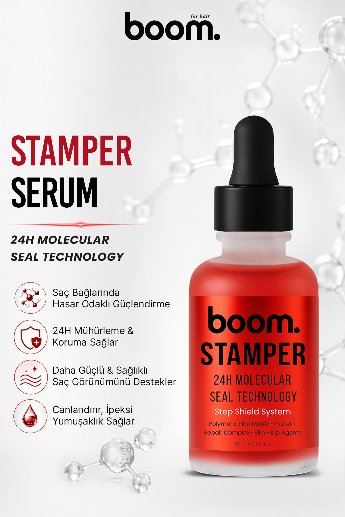BOOM Stamper 24 Saat Saç Mühürleme Ampoule Serum — FP.30.04.117.003