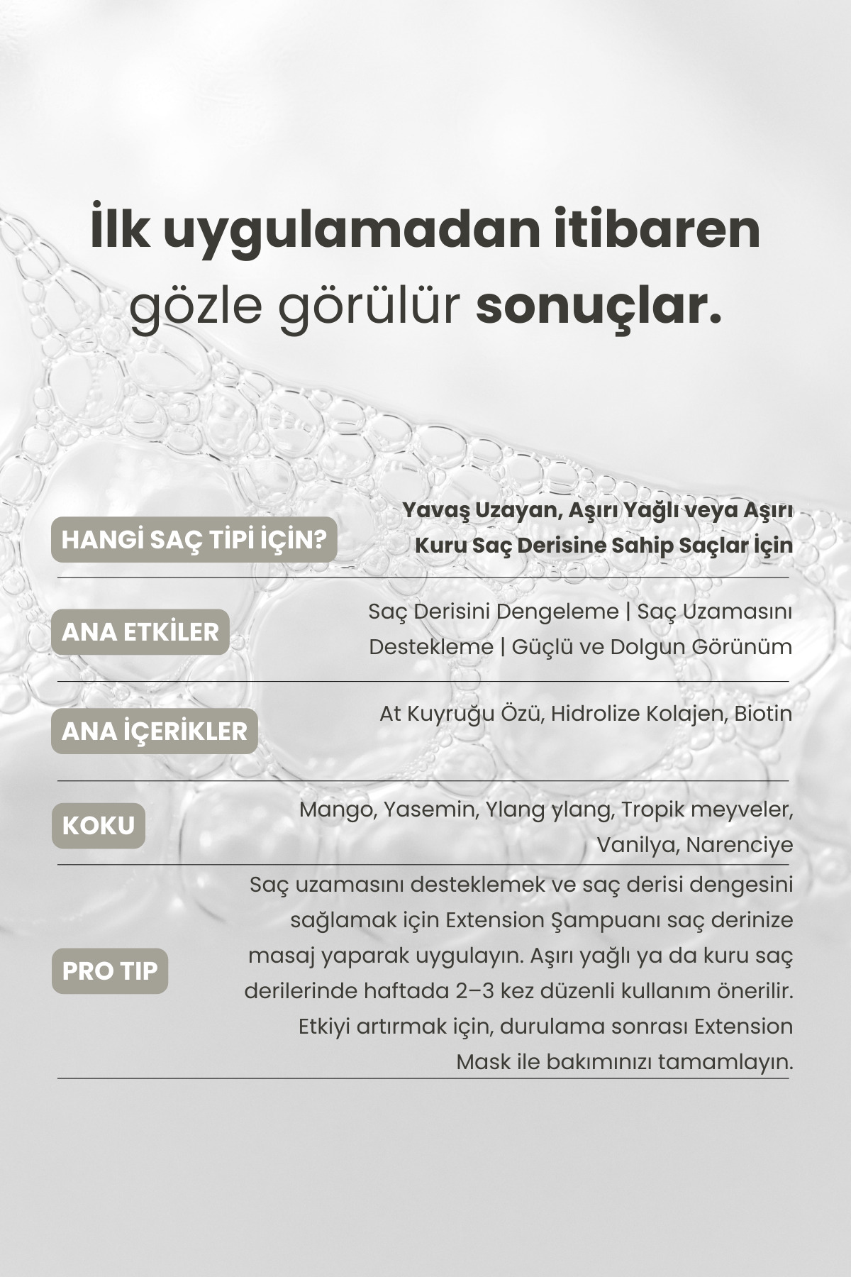Extension Şampuan ve Maske Saç Uzatmaya Yardımcı İkili Avantaj Bakım Seti — 289736490123 — تصویر 6 از 9
