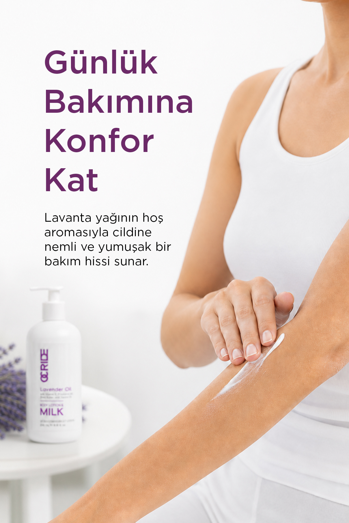 Lavanta Özlü Body Milk Bitkisel Nemlendirici Vücut Losyonu ve Sütü 250 ml — OCLA001 — تصویر 2 از 6