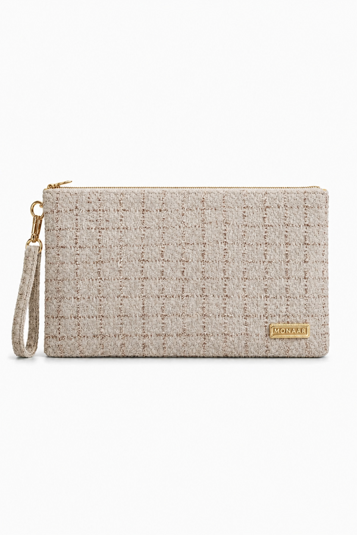 MONAAR Simli Parıltılı Tüvit Clutch Portföy Çanta Tablet Uyumlu