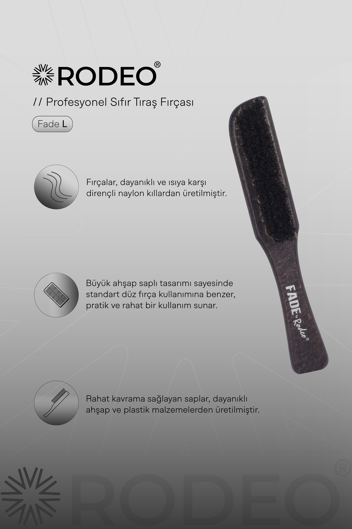 Fade Serisi Sıfır Kesim Fırçası - Fade S — سفید 8690636032326 — تصویر 2 از 7