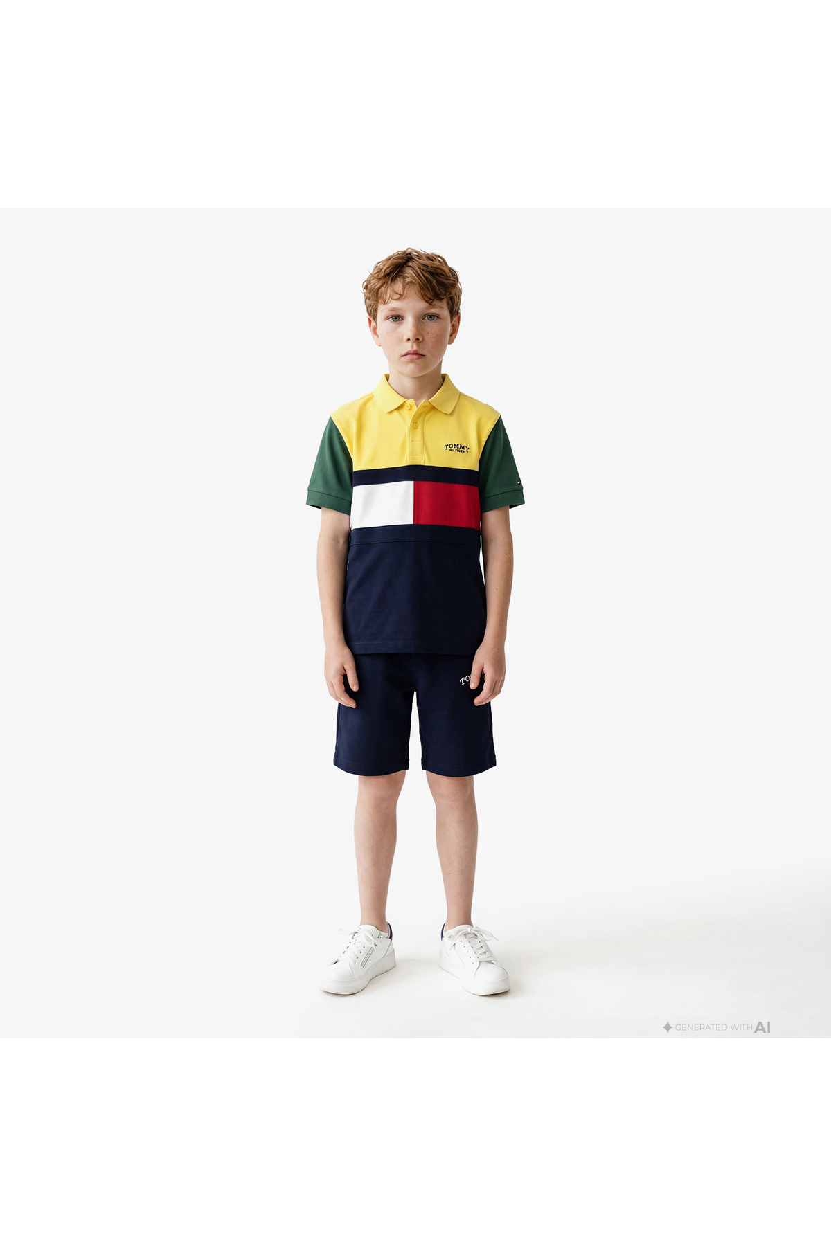 پولوشرت پسرانه یقه پلو | تامی هیلفیگر Tommy Hilfiger KB0KB10413 BD - تصویر 3