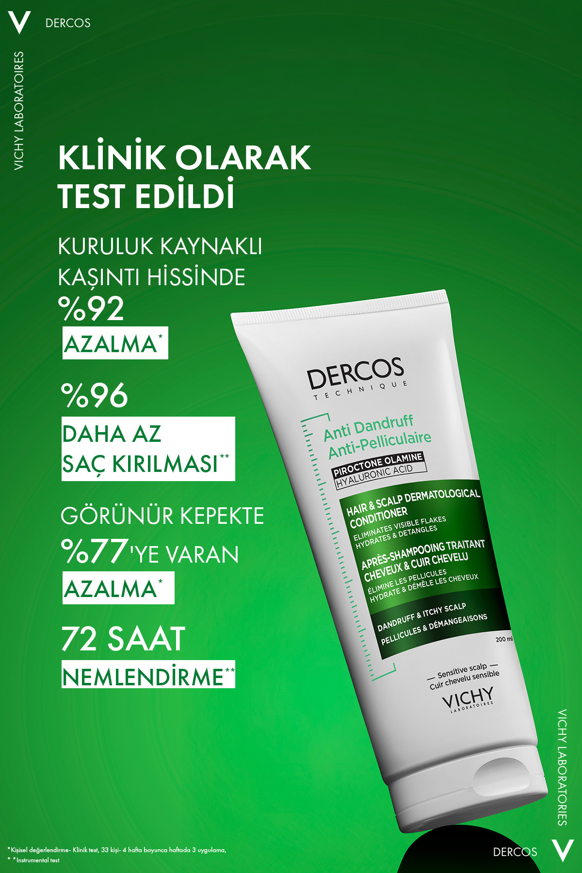 Dercos Anti Dandruff Kepek Karşıtı Saç ve Saç Derisi Bakım Kremi 200 ml — 95628 — تصویر 6 از 9