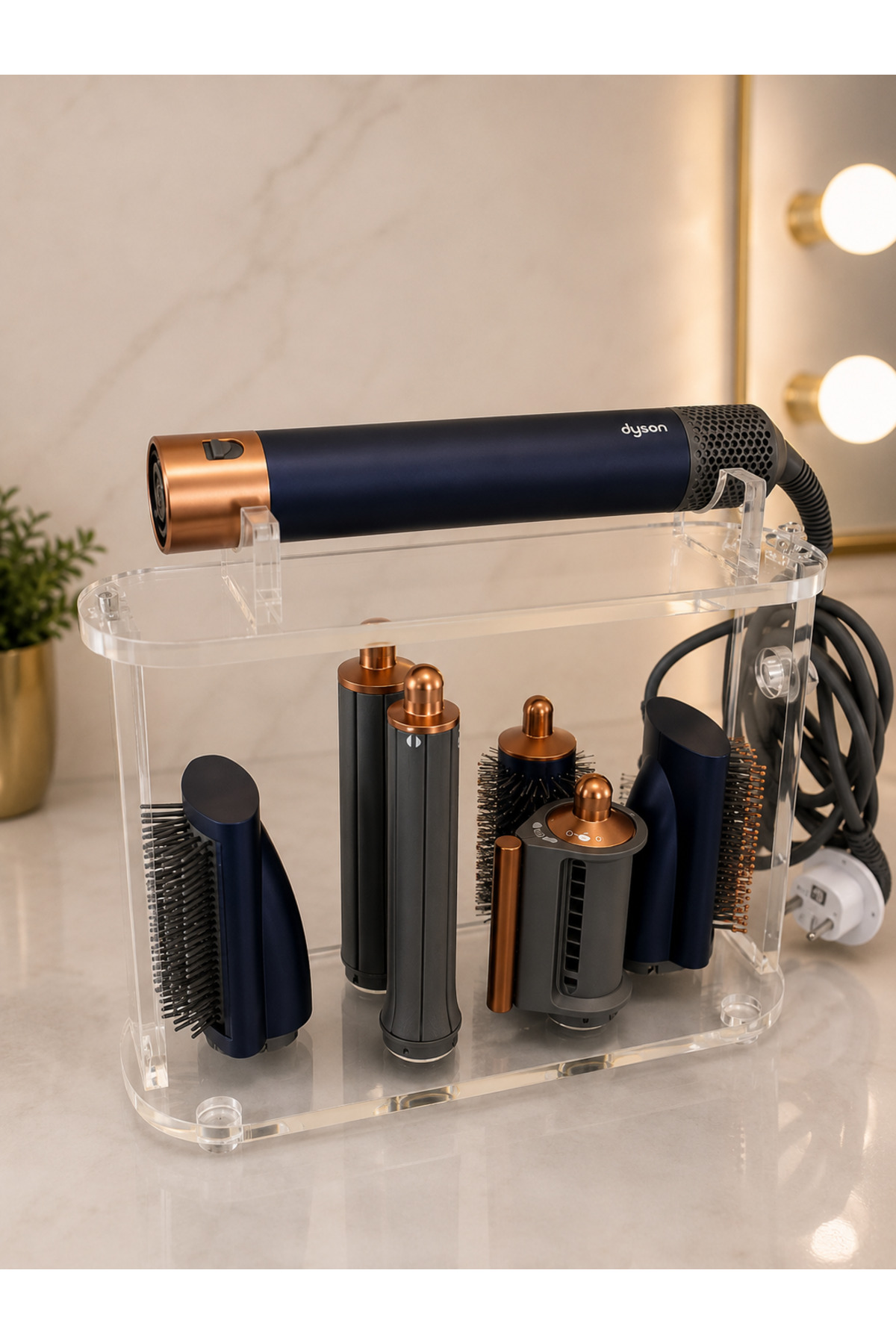 MAZERONREKLAM DYSON Airwrap Styler Uyumlu Saklama Tutucu, Akrilik