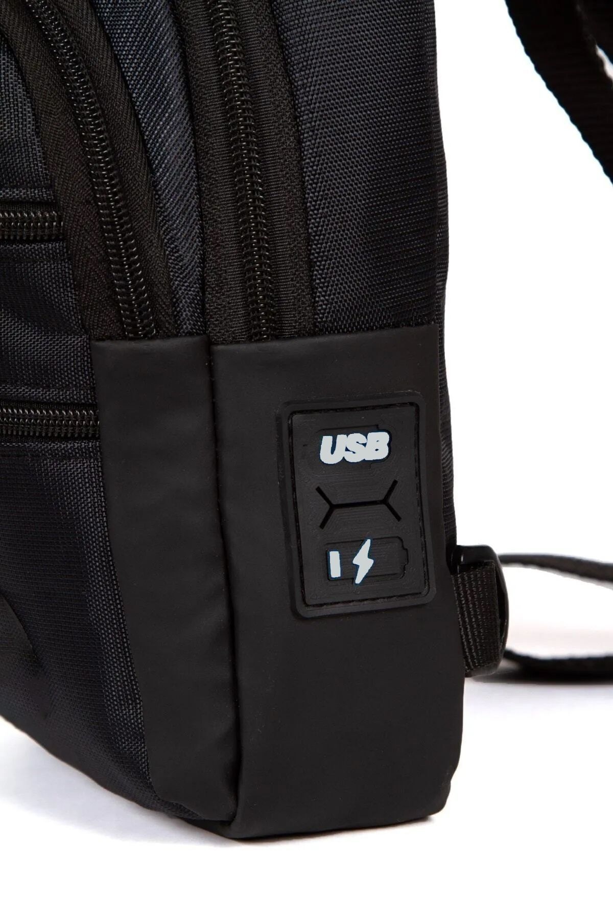 AVCA Suya Dayanıklı Kulaklık Usb Çıkışlı Bel Çantası Çapraz Omuz Çanta Çapraz Askılı Göğüs Çanta görsel 6