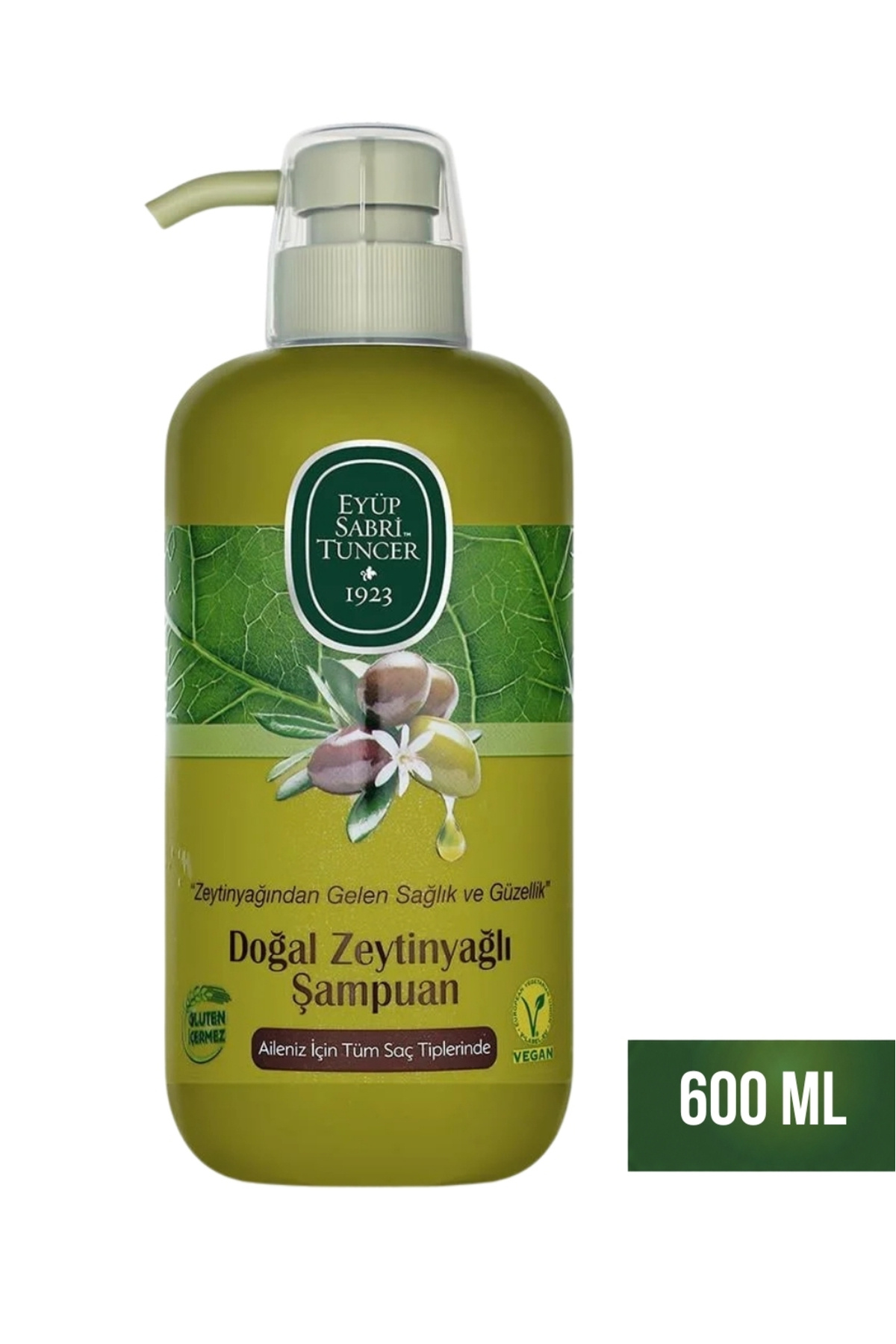 Eyüp Sabri Tuncer Doğal Zeytinyağlı Şampuan 600 ml