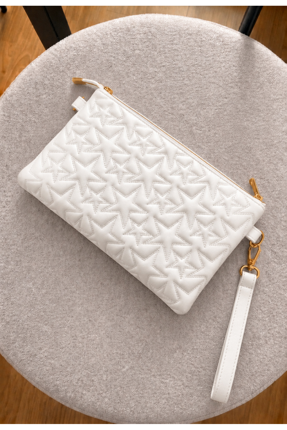 METEBAGS Yıldız desenli El & Portföy çantası