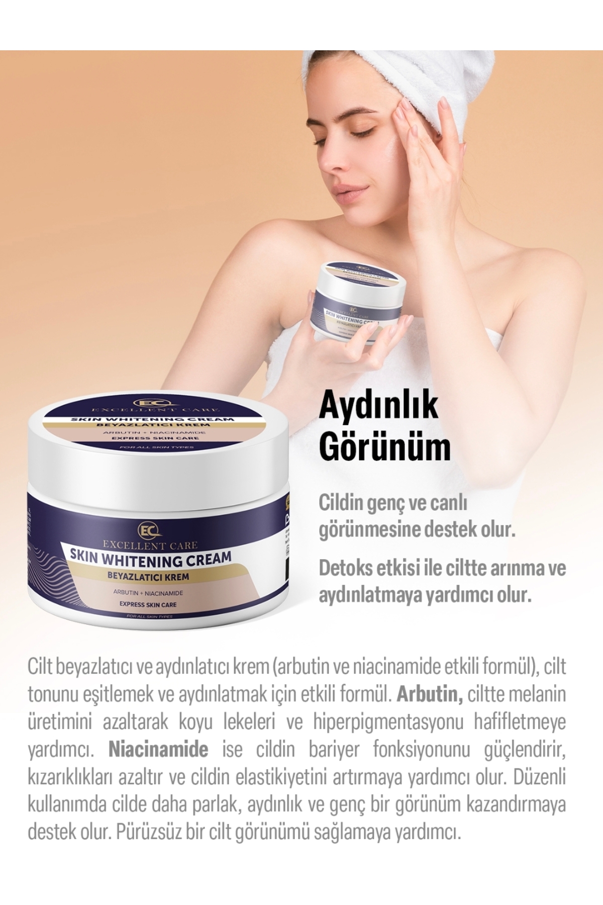 Cilt Beyazlatıcı Leke Karşıtı Krem — 100 ml care — تصویر 5 از 6