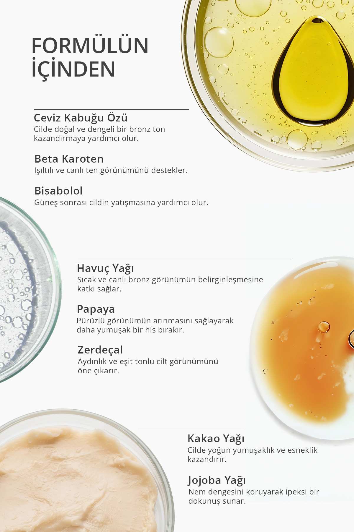 Kraliçe Arı Yoğun Bronzlaştırıcı Tüy Azaltıcı Pürüzsüzleştirici Işıltı ve Bakım Verici Yağ Ceviz Kabuğu Kakao Beta Karoten Jojoba Havuç Papaya Zerdeçal — queenbronzlaştırıcı — تصویر 4 از 7