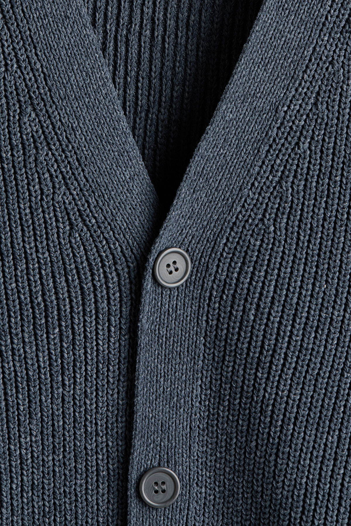 H&M Lastik Örgülü Şönil Hırka Relaxed Fit görsel 7