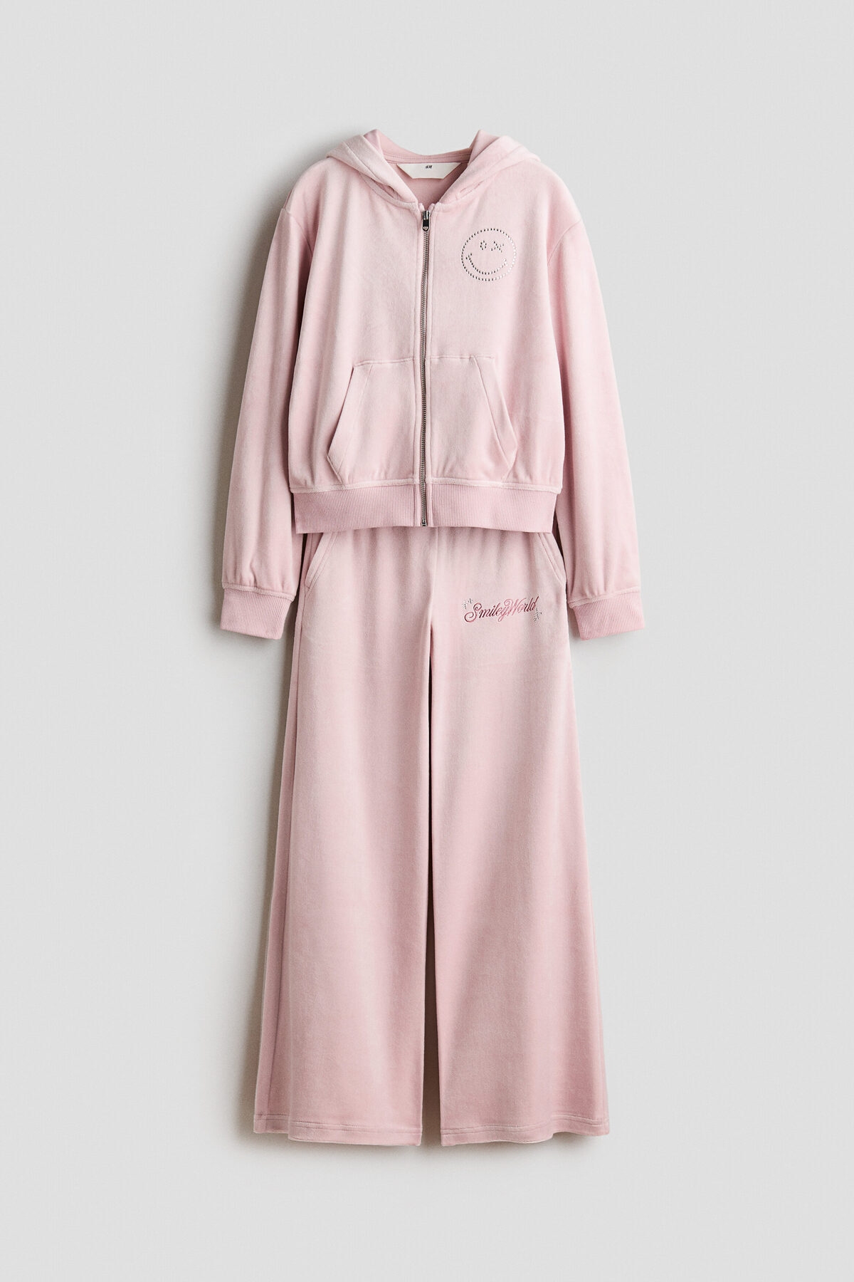 ست مخمل دو تکه با جزئیات طرح اچ اند ام سویشرت H&M