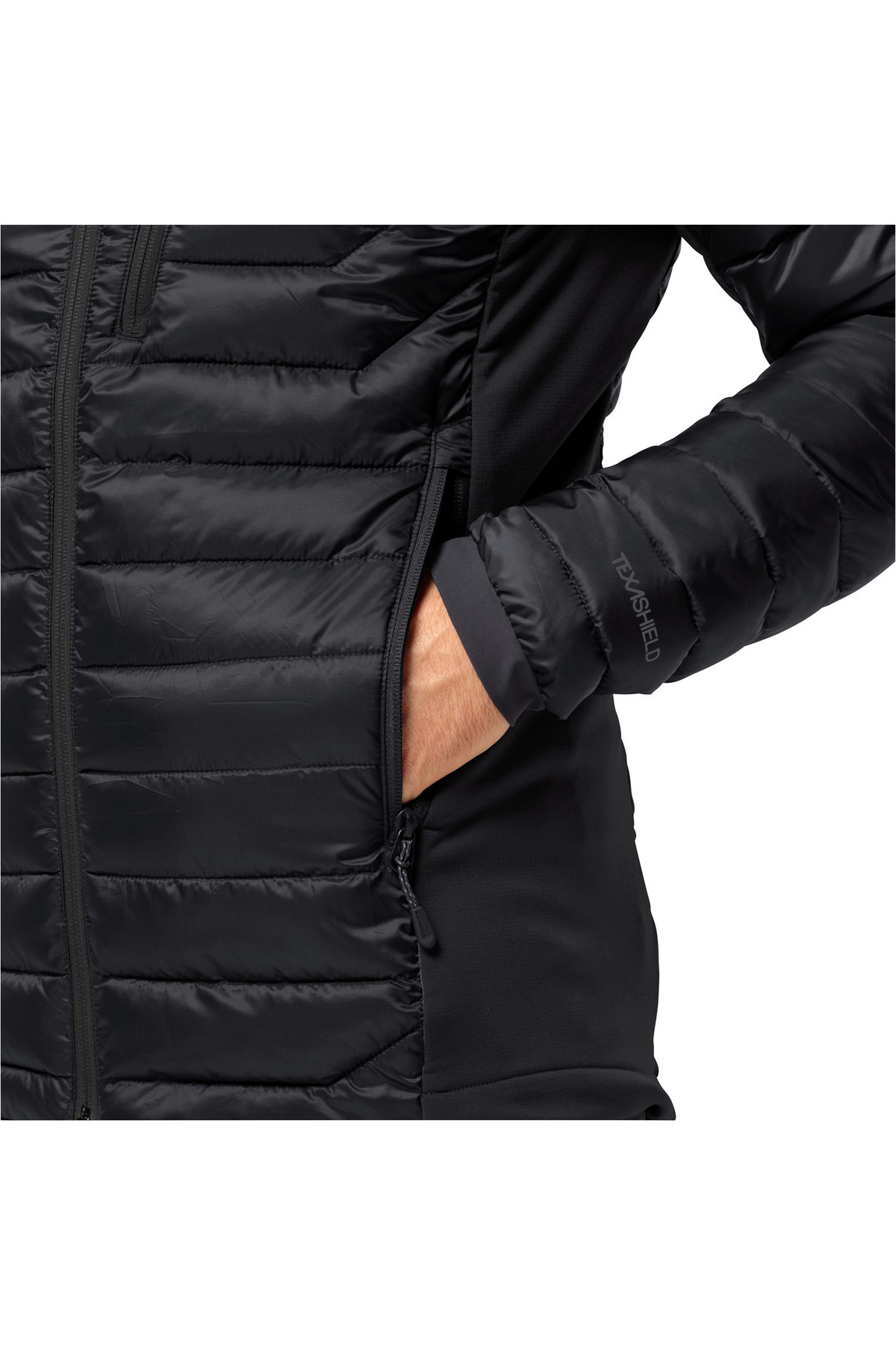 Jack Wolfskin Routeburn Pro Ins Erkek Siyah Outdoor Ceketi ERKEK OUTDOOR CEKETİ görsel 3