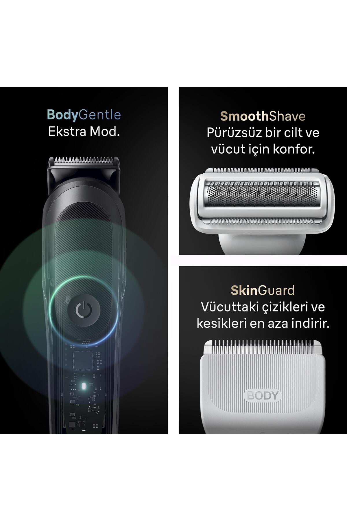 Hepsi Bir Arada Series 9, 23’ü 1 arada Tıraş Kiti, ProBlade, BodyGentle Modu, AIO9520 — مشکی 80886386 — تصویر 4 از 8