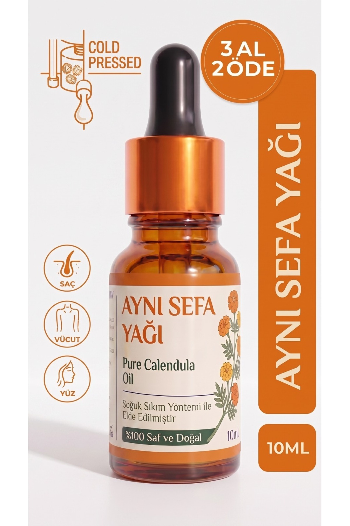aktarloji Aynı Sefa Yağı 10 ml / %100 Saf Ve Doğal / Calendula Flower Oil — A1-aynısefa-yağı-10ml