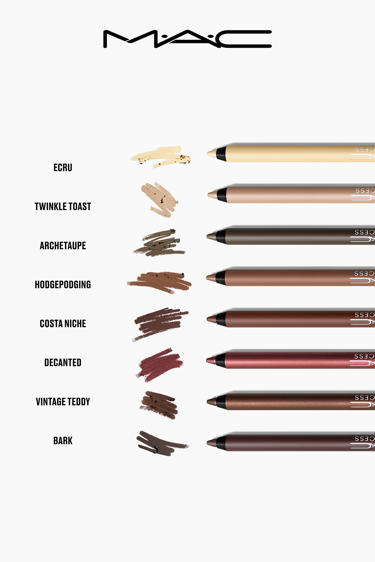 M·A·C Kajal Excess Longwear Smoky Eye Liner Uzun Süre Kalıcı Dumanlı Kajal Göz Kalemi - Costa Niche — مشکی 147380 — تصویر 4 از 6