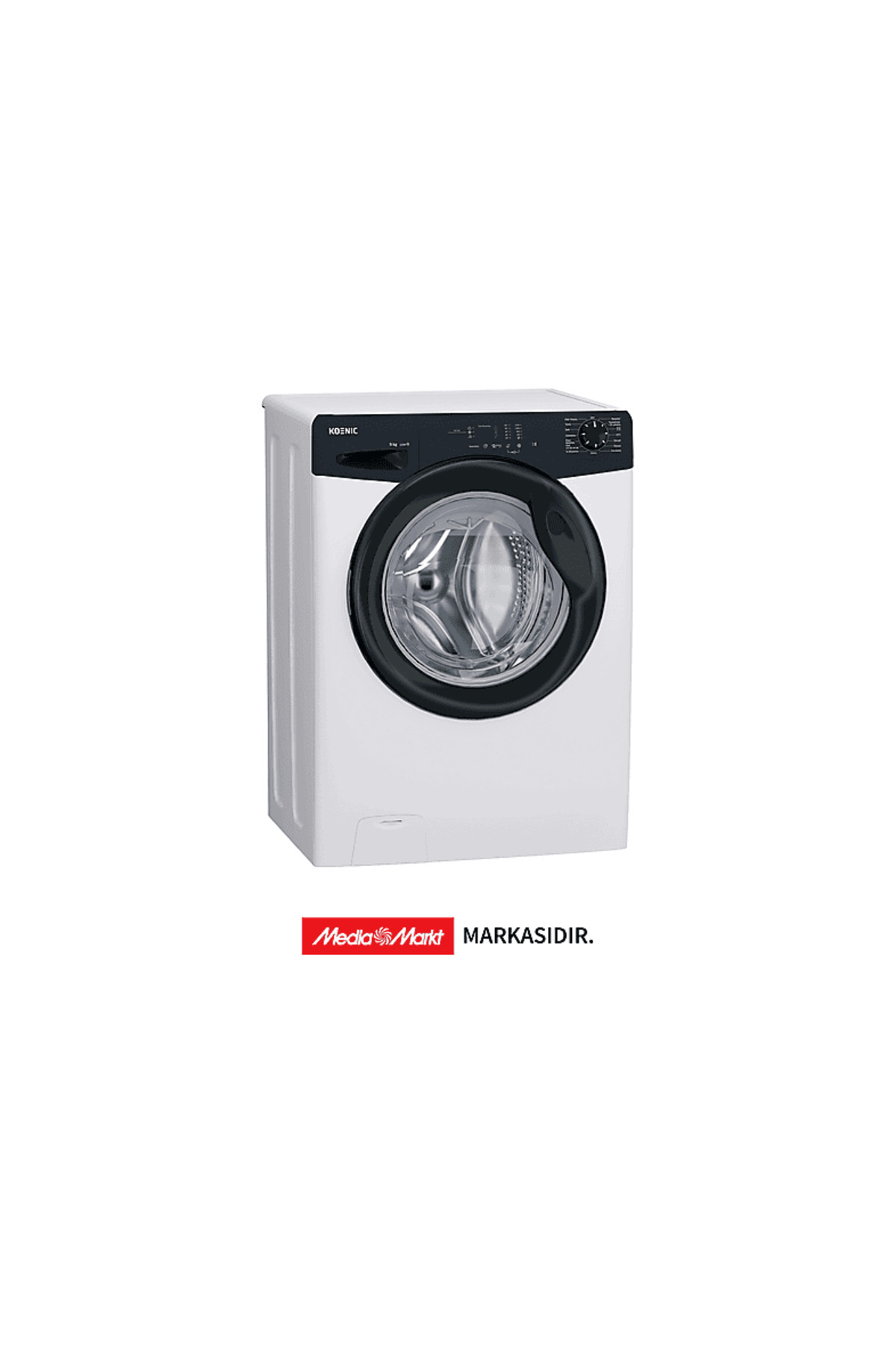 KOENIC KWM 9115 B INV B Enerji Sınıfı 9 kg 1200 Devir Çamaşır Makinesi Beyaz