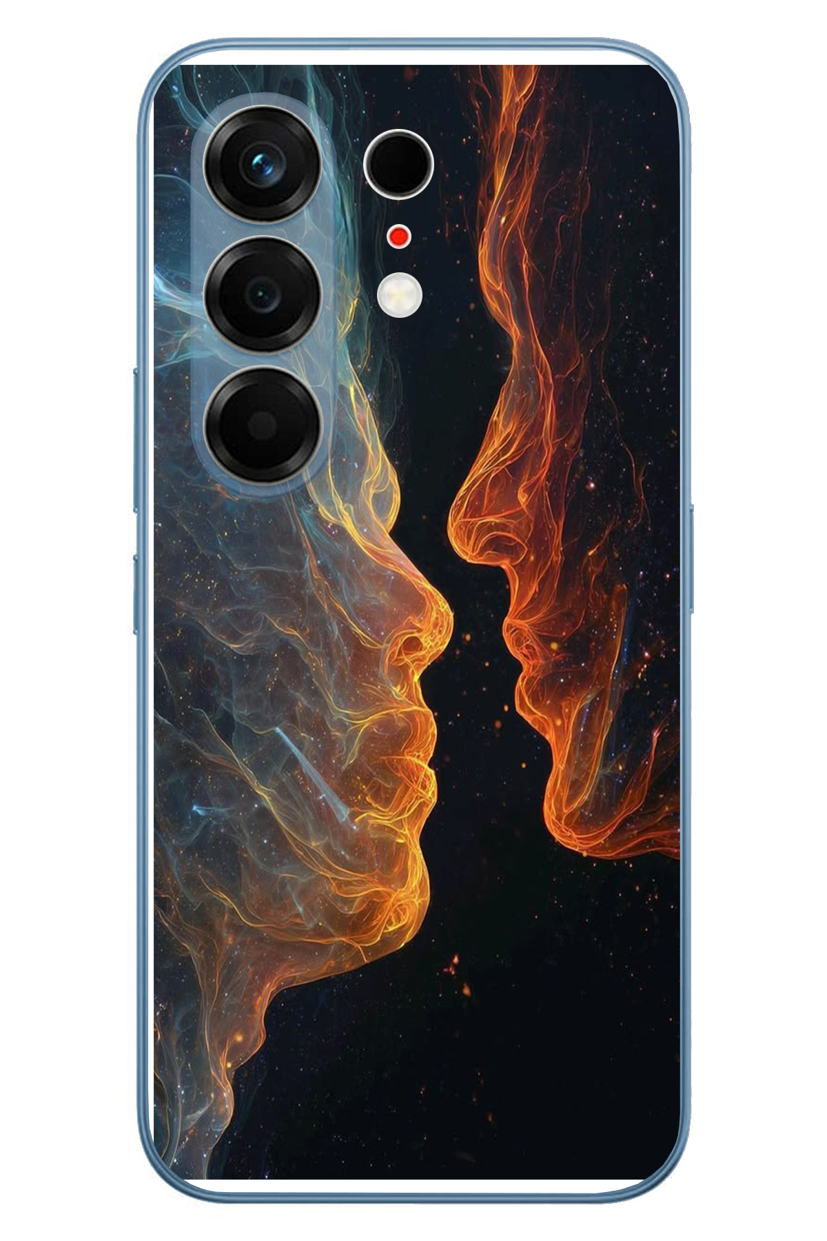 Tecno Camon 50 Ultra Uyumlu Kavuşan Çizgiler Baskılı Silikon Kılıf