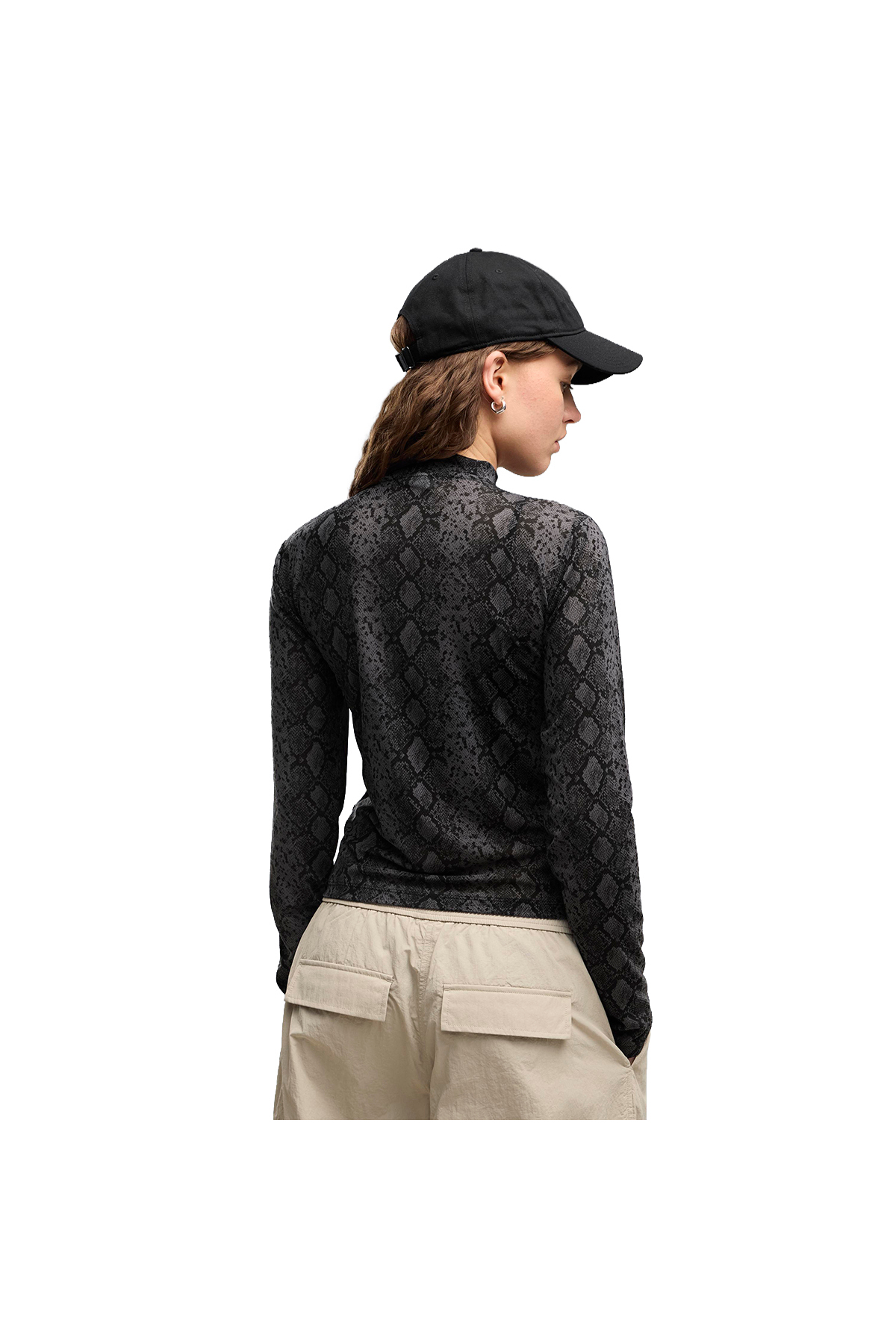 Puma Snake Pack Aop Mesh Kadın Siyah Günlük Stil T-Shirt 63874901 görsel 2