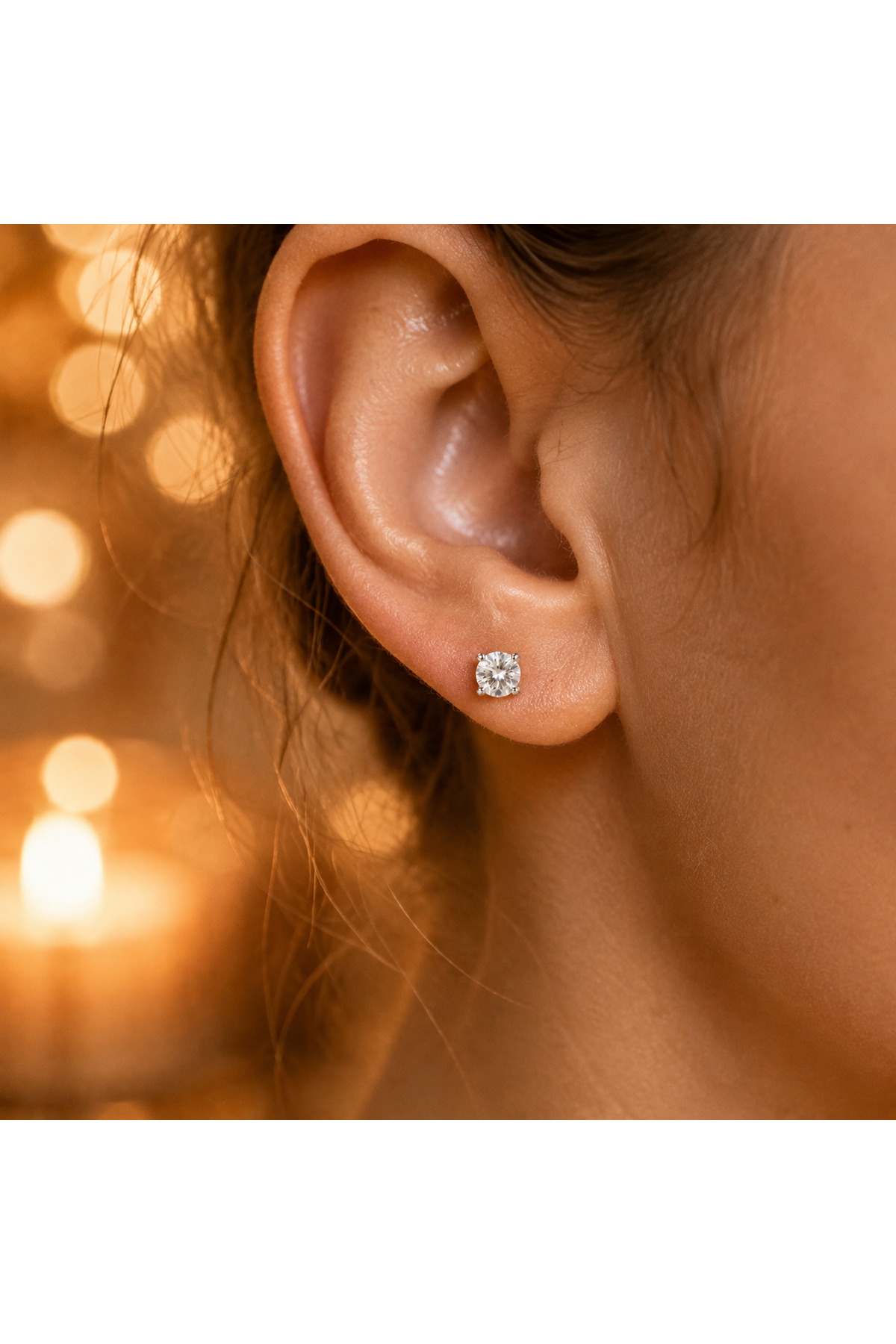 ozzanova Ozza Nova 925 Ayar Gerçek Gümüş 7 mm Zirkon Taşlı Tektaş Küpe Kadın Erkek Çocuk Unisex görsel 3