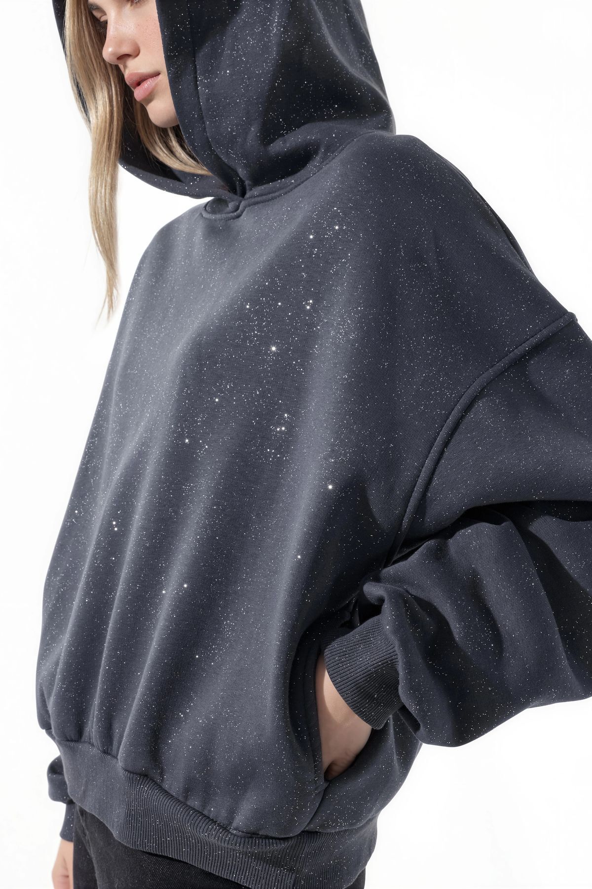 Hiccup BUSEM Kadın Pamuk Karışımlı Sweatshirt görsel 4