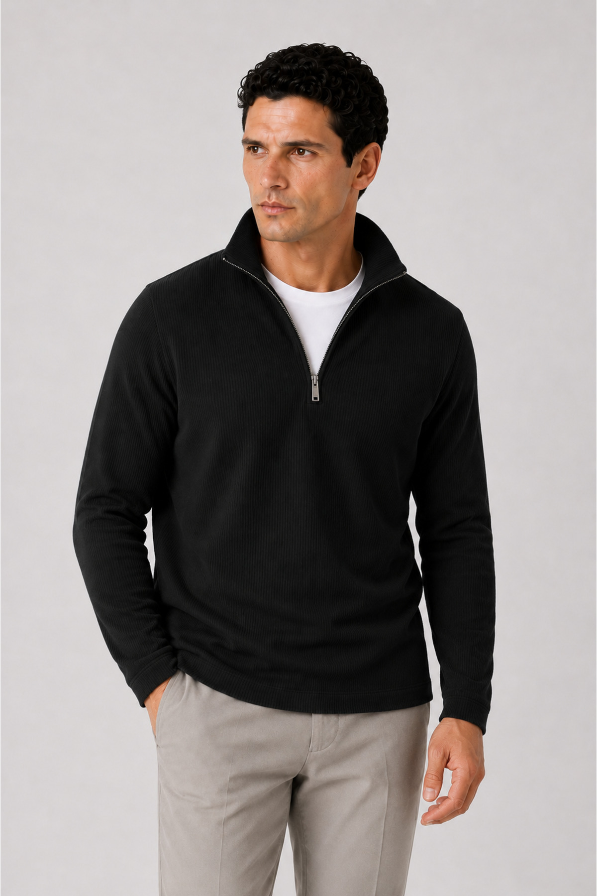 EDITION Half Zipper Turtleneck Sweatshirt | Ee100224831