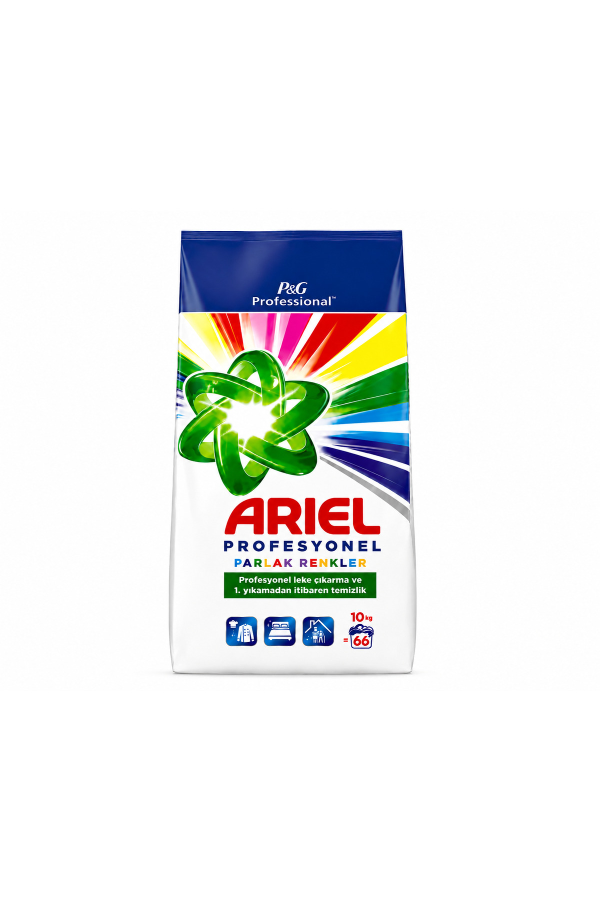 Ariel Detergent Pudră Professional Parlak Renkler, 10 kg, 66 Spălări, Pentru ...