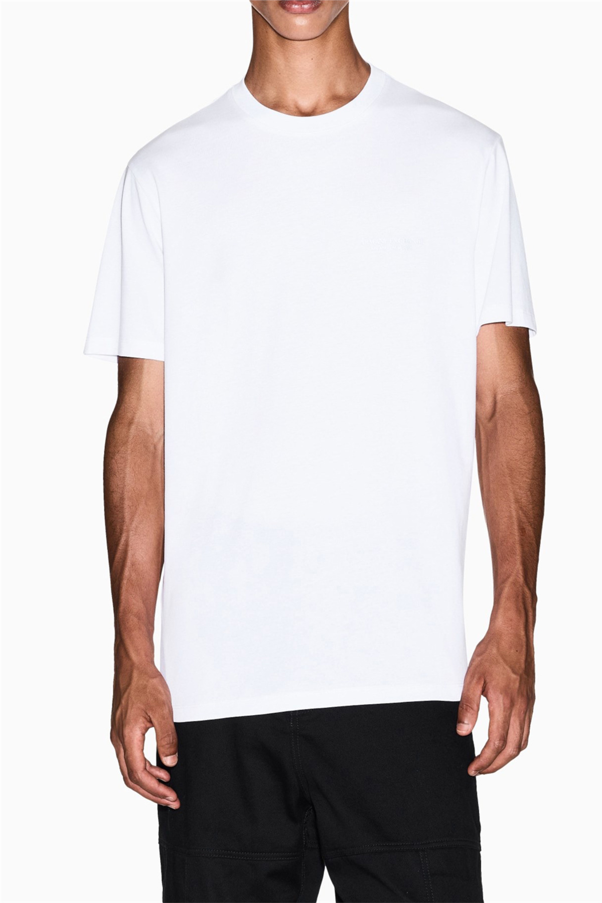 تی‌شرت یقه گرد مردانه سفید آرمانی اکسچنج تی شرت Armani Exchange